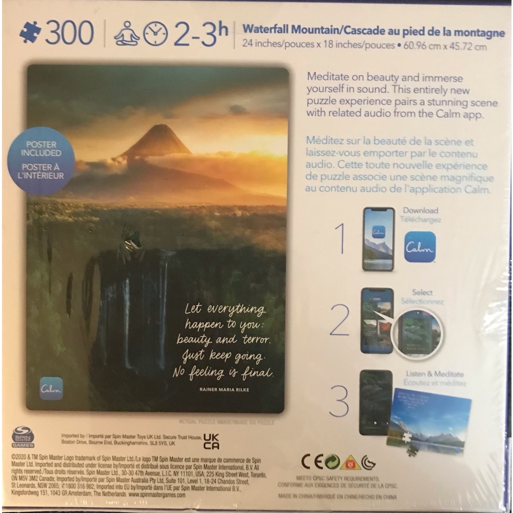 Mindful Puzzle 300 pieces with free poster factory wrapped sealed